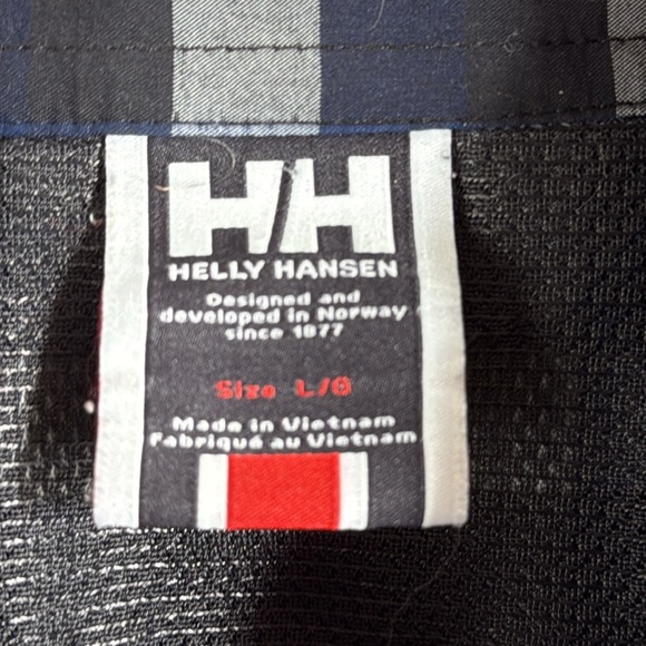 Helly Hansen Blue and White Casual Button Down Shirt Size Large - Picture 2 of 6